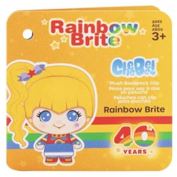 🔥CheeBee Rainbow Brite 4" PLUSH Backpack Clip Keychain BNWT🔥 - Picture 5 of 5